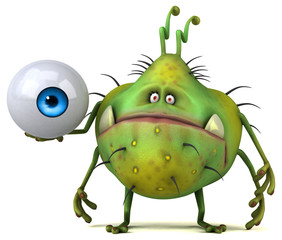 Fun germ - 3D Illustration