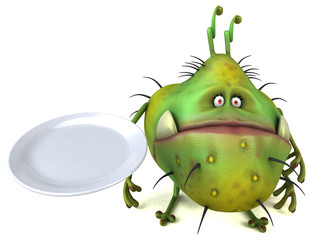 Fun germ - 3D Illustration