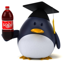 Fun penguin - 3D Illustration