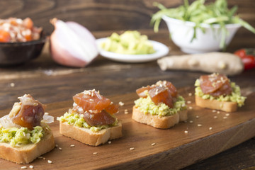 Tartar Salmon with avocado
