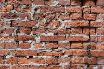 Red brick wall texture grunge background