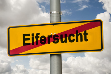 Obraz premium Schild 244 - Eifersucht