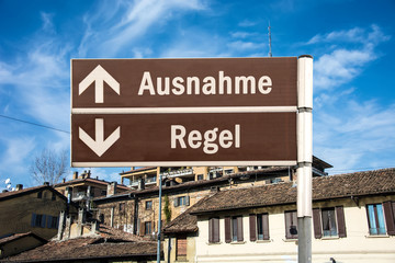 Schild 230 - Ausnahme