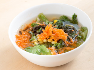 Homemade vegetable soup