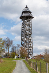 Obraz premium Lookout tower in sunny day, Czech republic