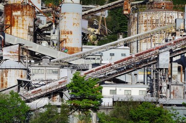 Fototapeta premium 石灰石鉱山