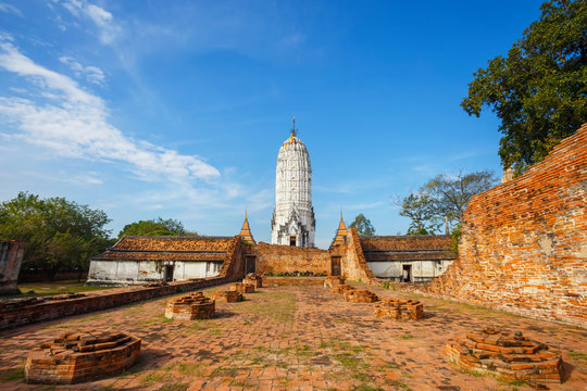 Phutthaisawan Temple in Ayutthaya Historical Park, UNESCO World Heritage Site in Thailand
