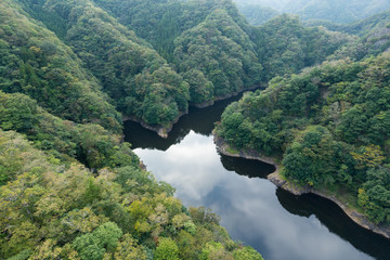 Fototapeta na wymiar Japanese Ryujin Valley
