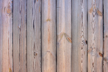 Texture and background of vertical wooden boards of natural color.