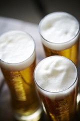 Glasses of beer 