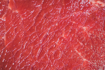 Close-up of raw beef texture background