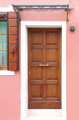 Retro entrance door