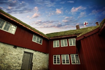 The capital city of Torshavn in the Faroe Islands 
