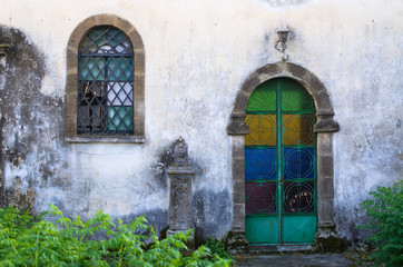 Fototapeta na wymiar Old door and window