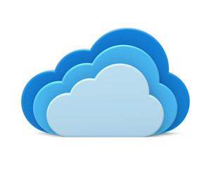 Cloud Computing Symbol Isolated