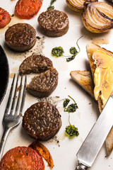 fresh in a pan fried irish white pudding