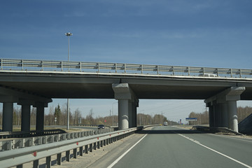 The bridge on the highway.