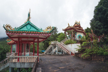 Inside the Chinese Temple on Koh Phangan Island, Thailand