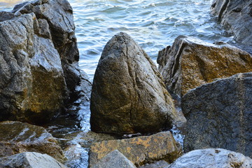 stones in the sea