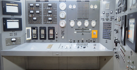 Control panel nuclear reactor