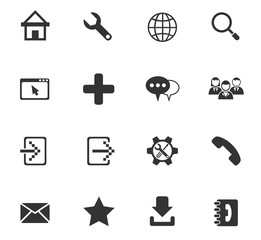 web tools icon set