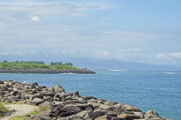 Fototapeta na wymiar Serangan beach, Bali, Indonesia. Popular surf spot