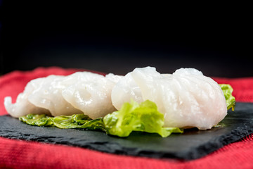 Chinese food Fried dumplings on plate