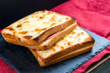 Traditional French Toasted Sandwich croque madame