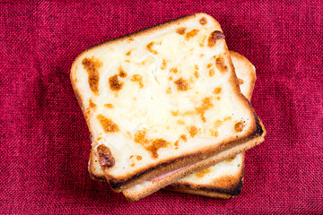 Traditional French Toasted Sandwich croque madame