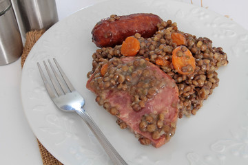 petit salé aux lentilles