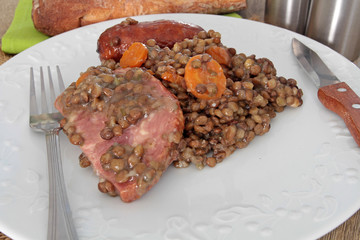 petit salé aux lentilles