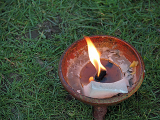 Wachs-Lampe