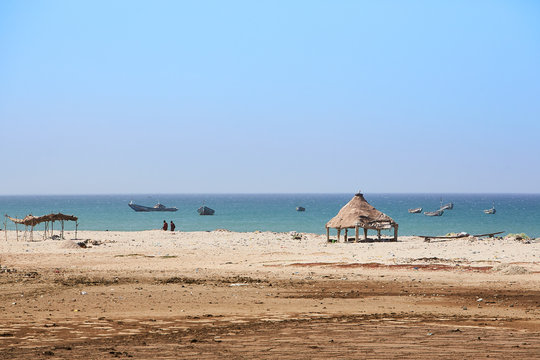 Idyllic beach in Senegal just north of Dakar