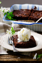 microwave chocolate  brownies