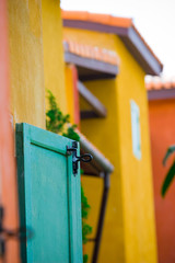Window door lock with the colorful house
