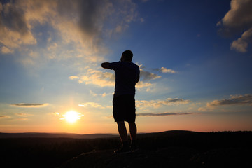 amazing view silhouette
