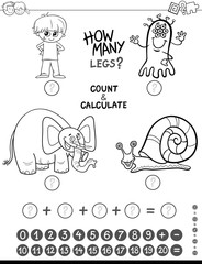 maths game coloring book