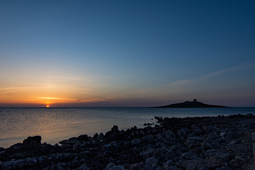 Tramonto a Isola delle Femmine, provincia di Palermo IT	