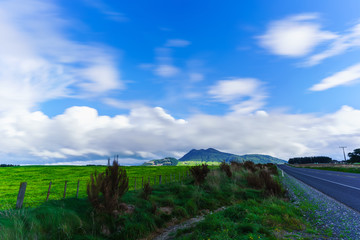 Scenery of countryside in Autumn , North Island of New Zealand