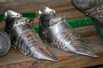 the iron shoes of the knight