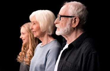 Grandparents with cute granddaughter