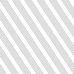 Vector seamless pattern. Modern stylish texture. Monochrome geometric pattern with thin oblique lines.