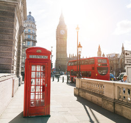 London Telephone Booth Stock Photo