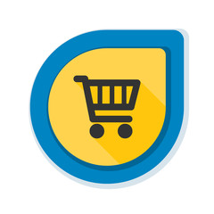 Shopping cart button illustration
