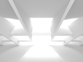 Abstract Modern White Architecture Background