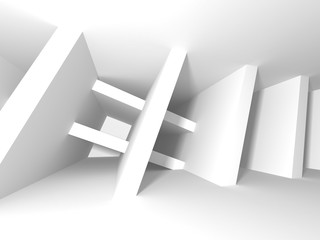 Abstract Modern White Architecture Background