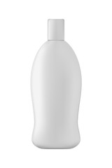 Isolated shampoo bottle on white background. 3D illustartion.