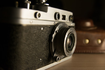 Fototapeta na wymiar Rare film camera
