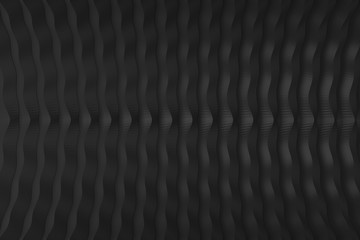 Background line black color pattern abstract concept 3D rendering.
