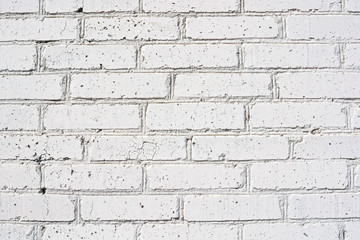 Obraz premium Old white brick wall background